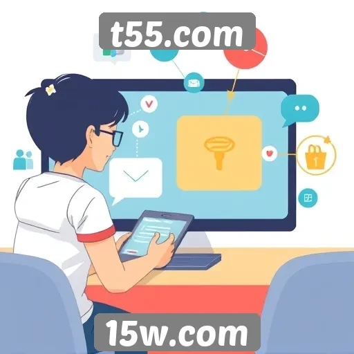 Recursos de interatividade no site t55.com